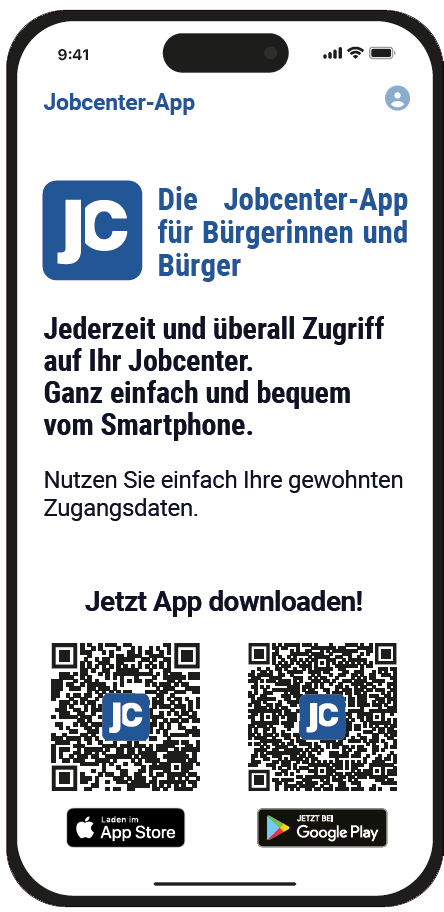 Banner Jobcenter-App