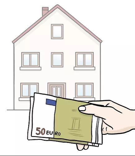 Bild mit Haus und Geld Bild mit Haus und Geld